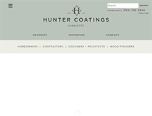 Tablet Screenshot of huntercoatings.com